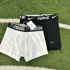 Gymshark & Nike Size M Boxer Briefs, Body Fit, Black
